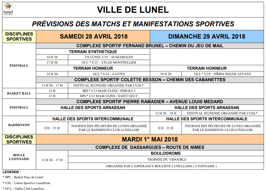 rencontres sportives